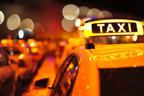 Melbourne taxi with child safety seat